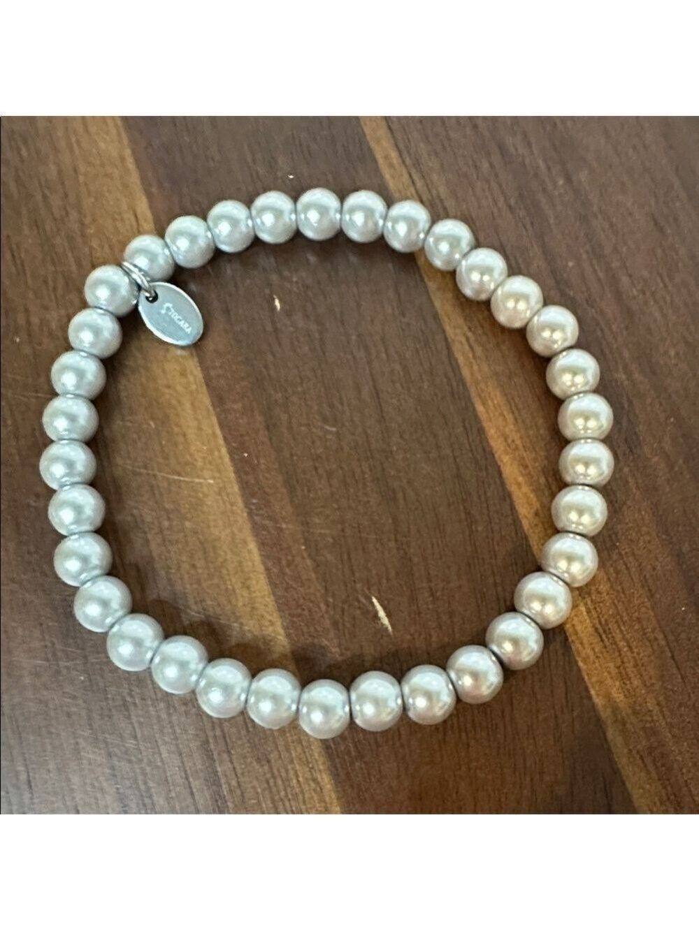 Tocara Pearl Beaded Stretch Bracelet 7” | Classic Minimalist Jewelry